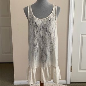 Silk feather dress